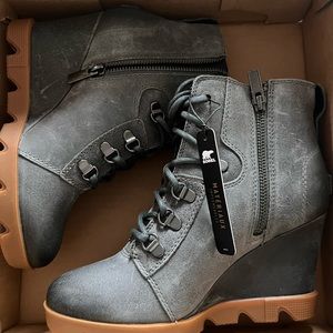 Sorel Joan Uptown Lace Quarry Gum 2 size 7
